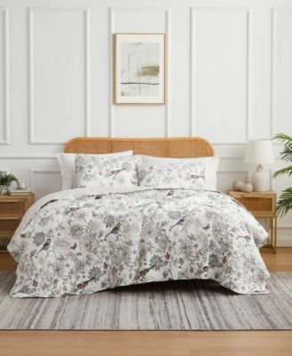 Southshore Fine Linens Bayberry Oversized Quilt Set In Off-white