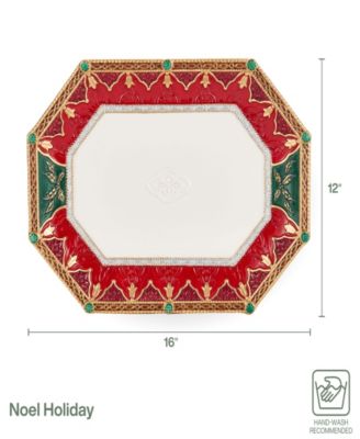 Noel Holiday Large Platter, 16-in x 12-in