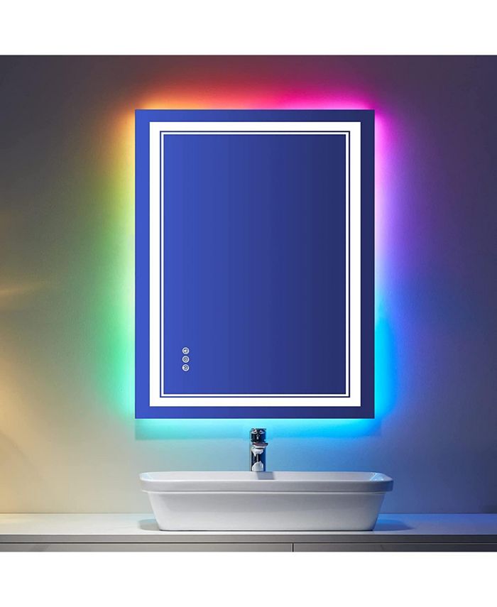 TOOLKISS Multiple Light Modes Vanity Mirror , AntiFog Dimmable LED