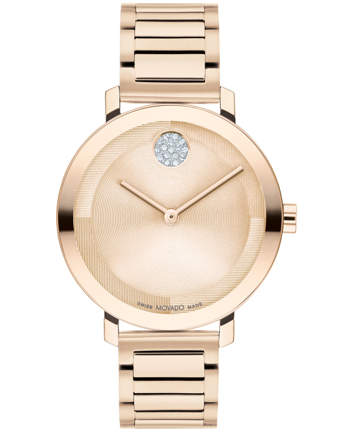 Women's Bold Evolution 2.0 Swiss Quartz Ionic Plated Carnation Gold-Tone Steel Watch 34mm - Rose Gold-Tone