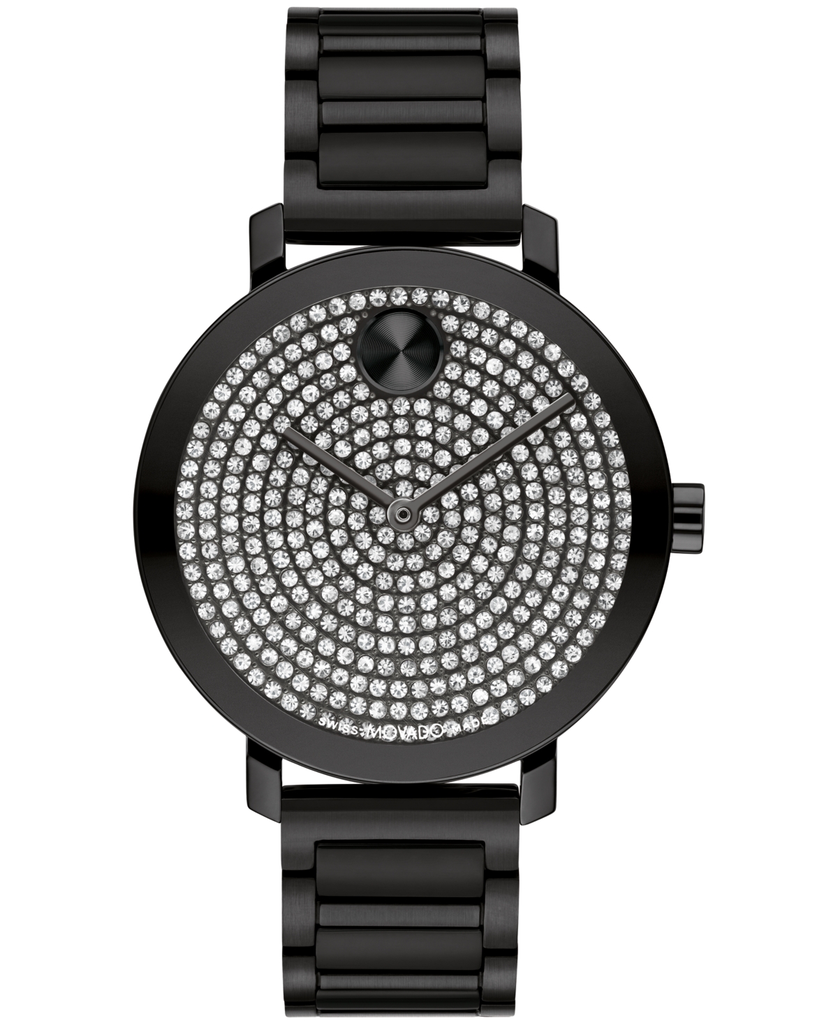 Women's Bold Evolution 2.0 Swiss Quartz Ionic Plated Black Steel Watch 34mm - Black