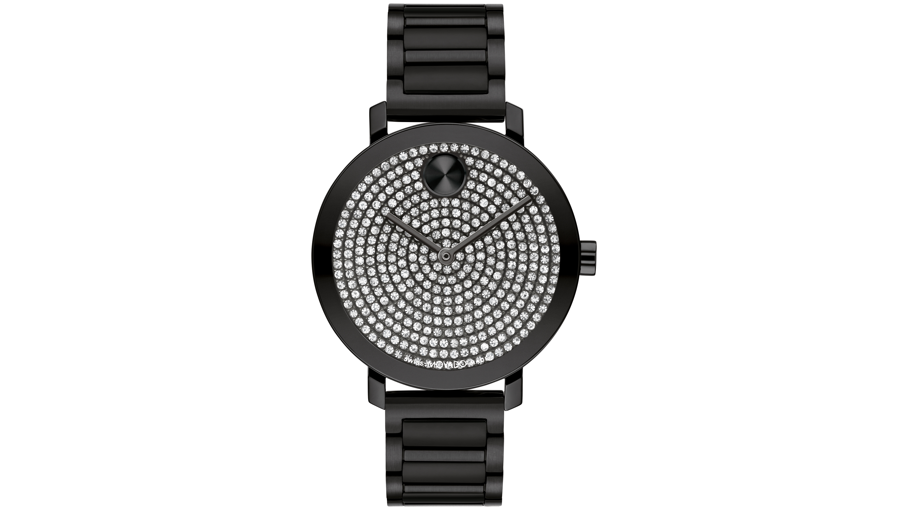 Movado Women's Bold Evolution 2.0 Swiss Quartz Ionic Plated Black Steel Watch 34mm