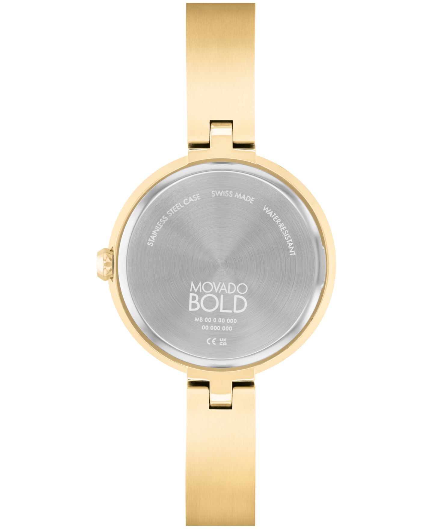 Женские часы Movado Bold Bangles Swiss Quartz Ionic Plated Light Gold-Tone 2 Steel Watch 28mm — фото 3