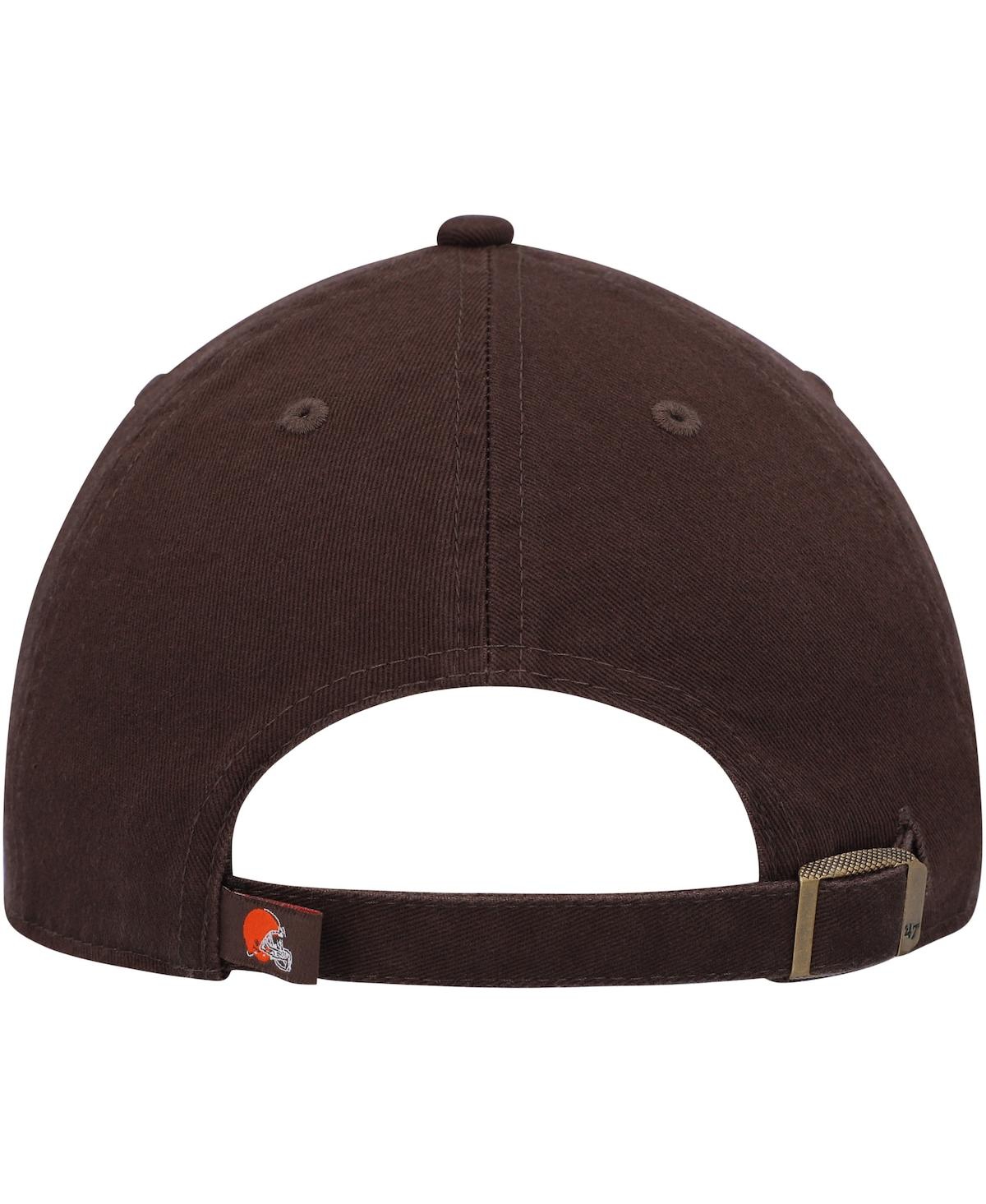 Shop 47 Brand Big Boys And Girls ' Brown Cleveland Browns Team Logo Clean Up Adjustable Hat