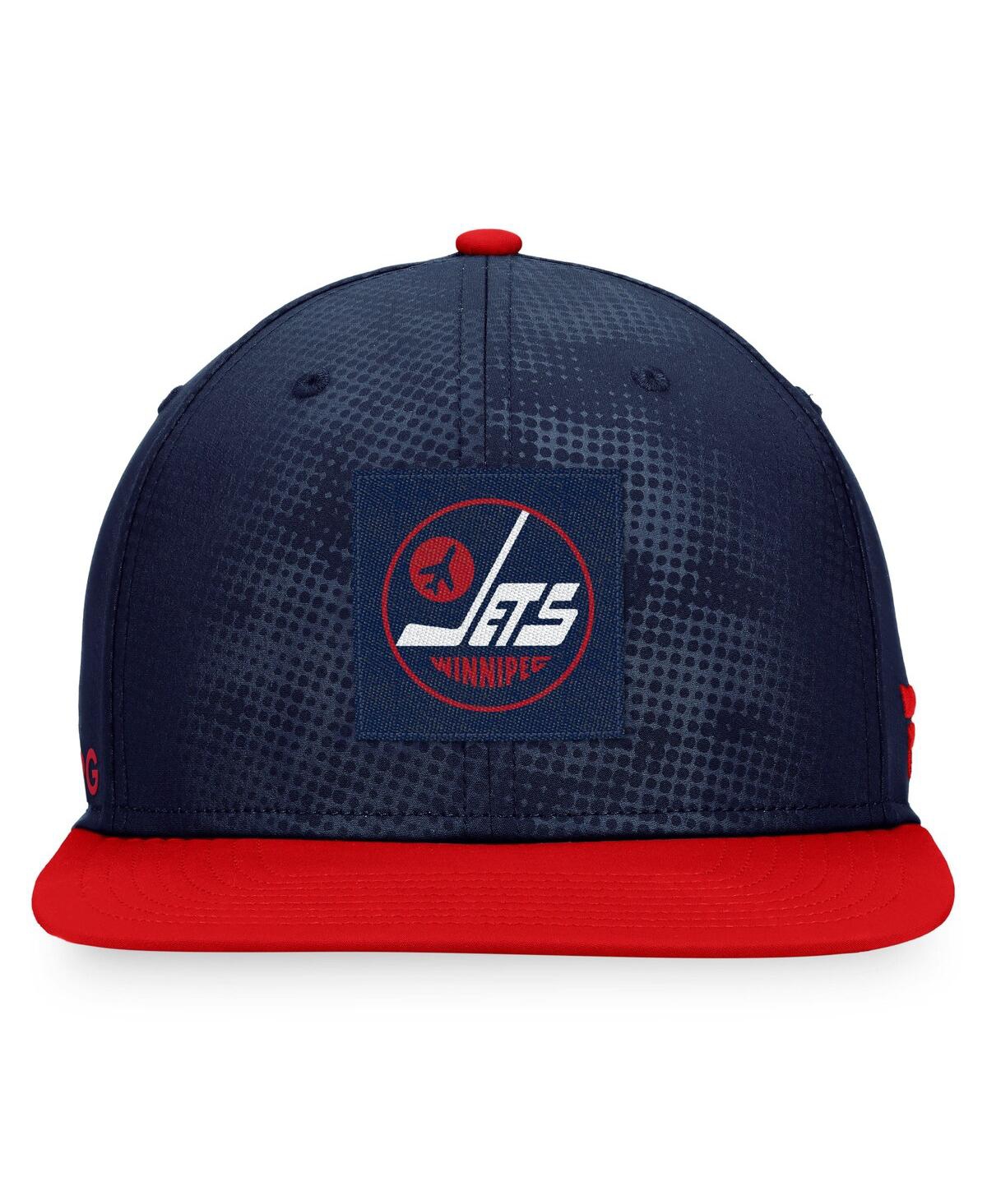 Men's Fanatics Red Winnipeg Jets Authentic Pro Alternate Logo Snapback Hat - Red