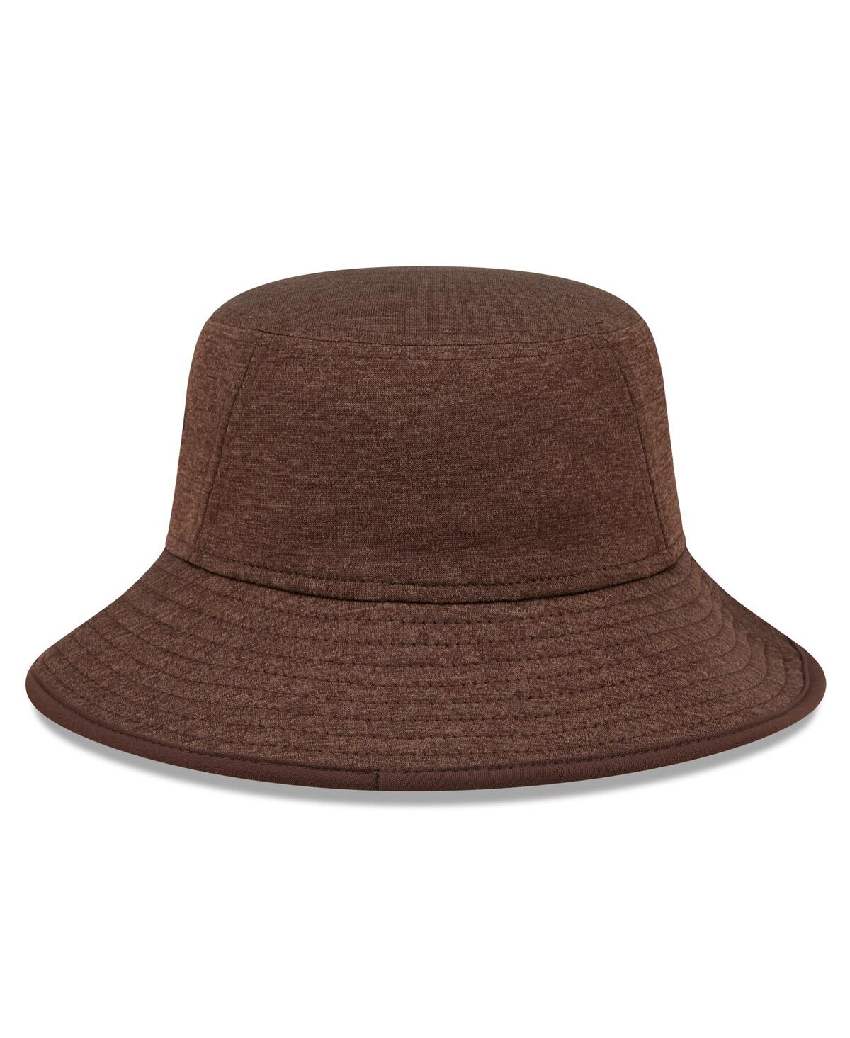 New Era Heather Brown Cleveland Browns Bucket Hat In Heather Brown