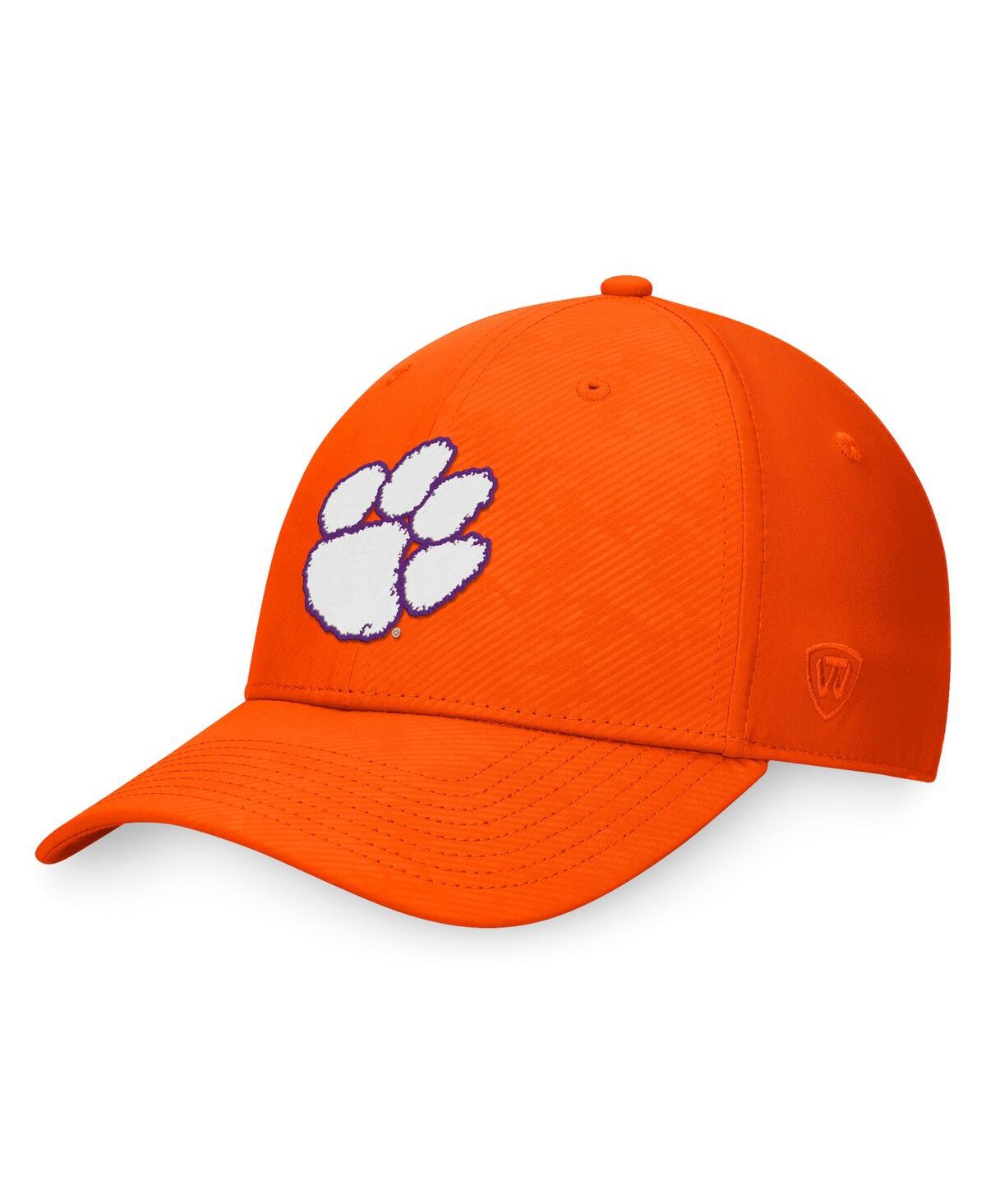 Shop Top Of The World Men's  Orange Clemson Tigers Deluxe Flex Hat