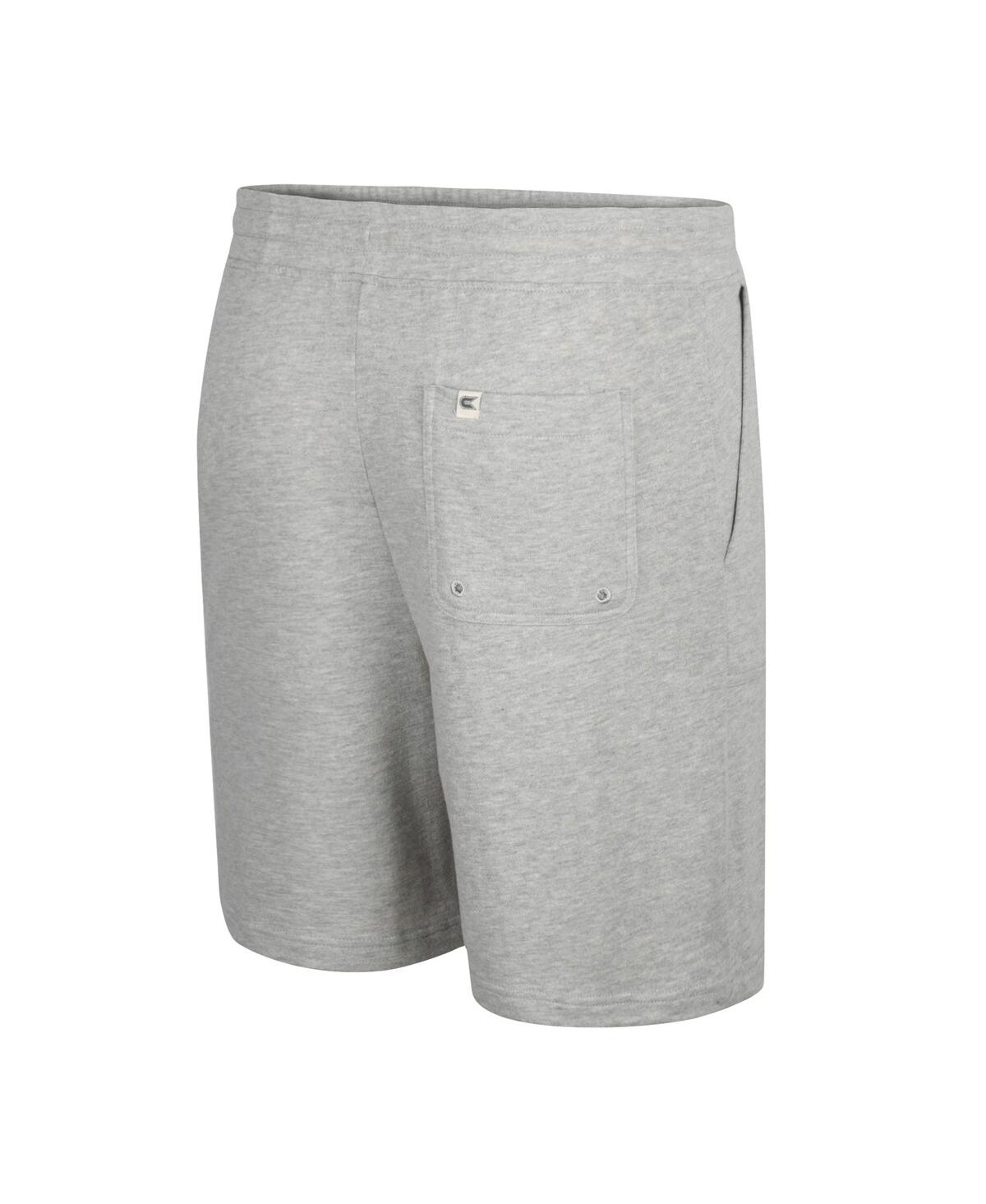 Shop Colosseum Men's  Heather Gray Kansas Jayhawks Love To Hear This Terry Shorts