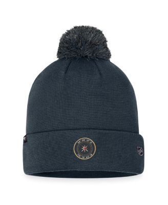 Men's Charcoal Vegas Golden Knights 2023 NHL Draft Cuffed Knit Hat with Pom