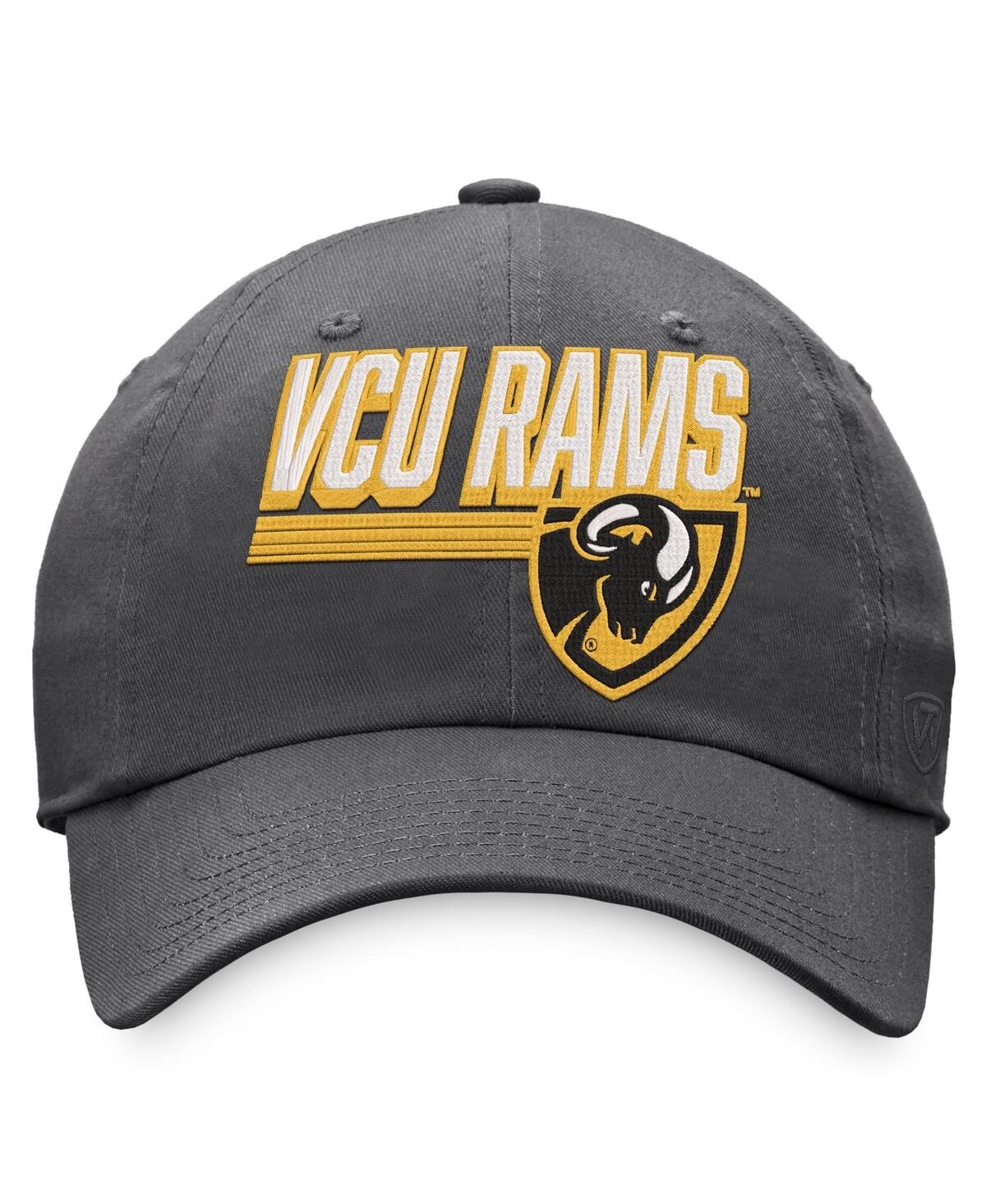 Men's Top of the WorldVcu Rams Slice Adjustable Hat - Charcoal