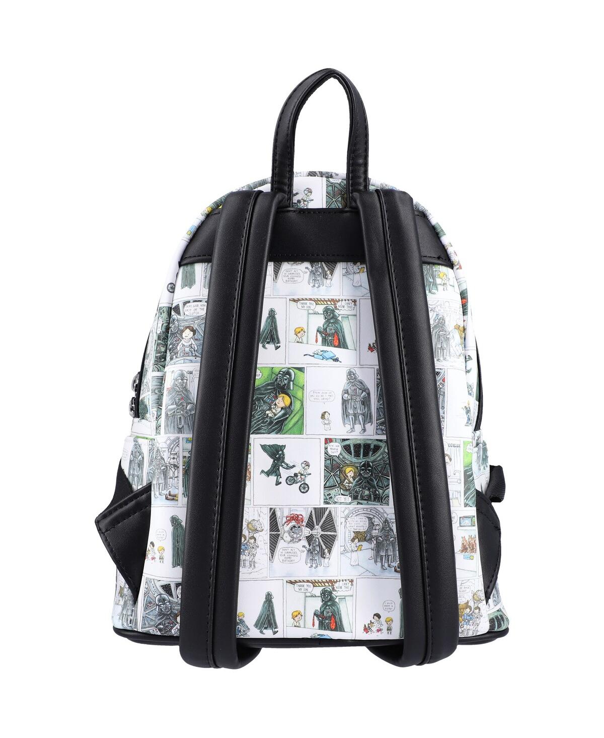 Shop Loungefly Men's And Women's  Star Wars Darth Vader's I Am Your Father's Day Mini Backpack In White