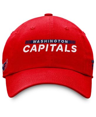 Men's Red Washington Capitals Authentic Pro Rink Adjustable Hat