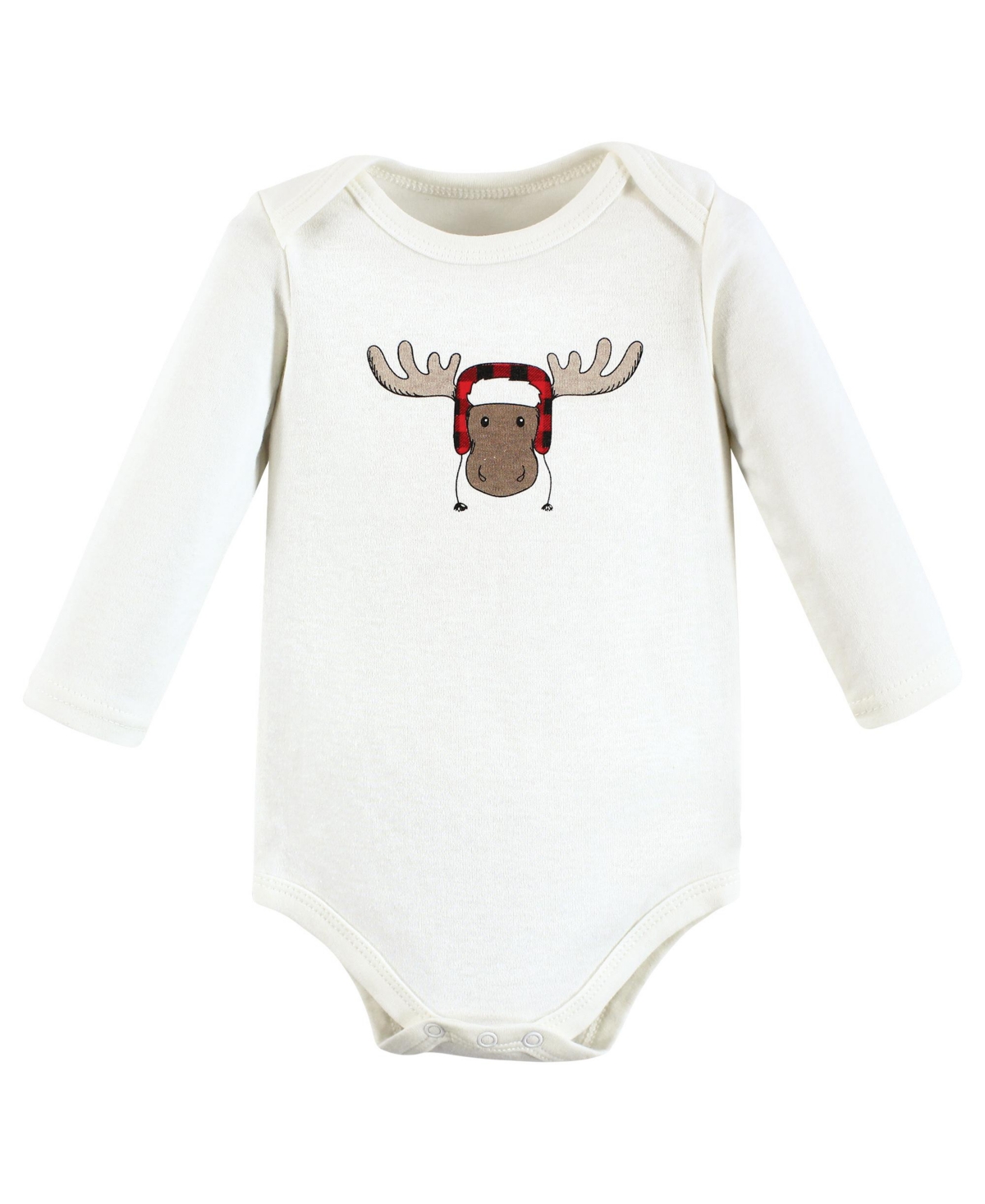Hudson Baby Baby Boys Cotton Long-Sleeve Bodysuits,3-Pack - Winter moose