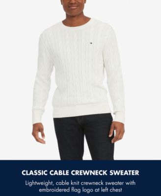 Men's Classic Cable Crewneck Sweater