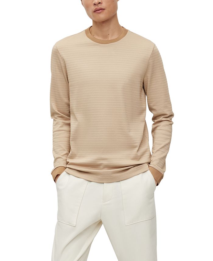 Hugo boss white long sleeve t shirt shop