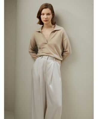 Women's Cashmere Polo Shirt