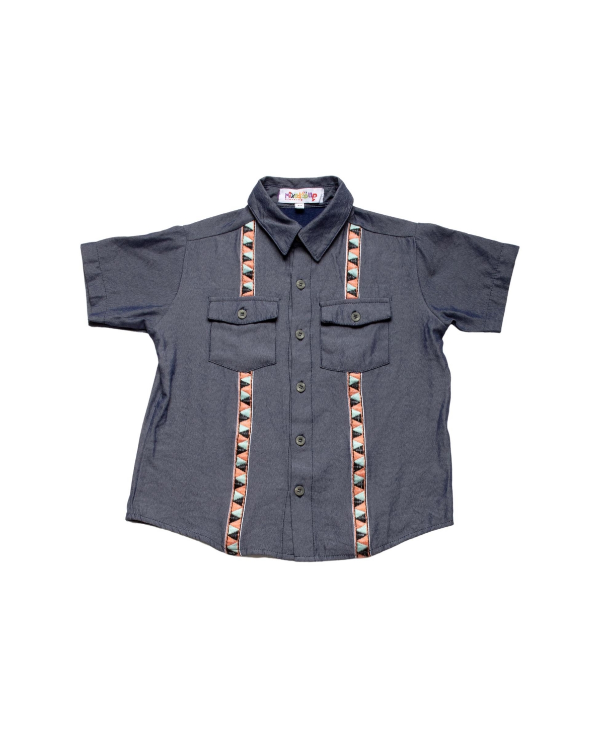 Mixed Up Clothing Big Boys Short Sleeves Button Down Pocket Shirt