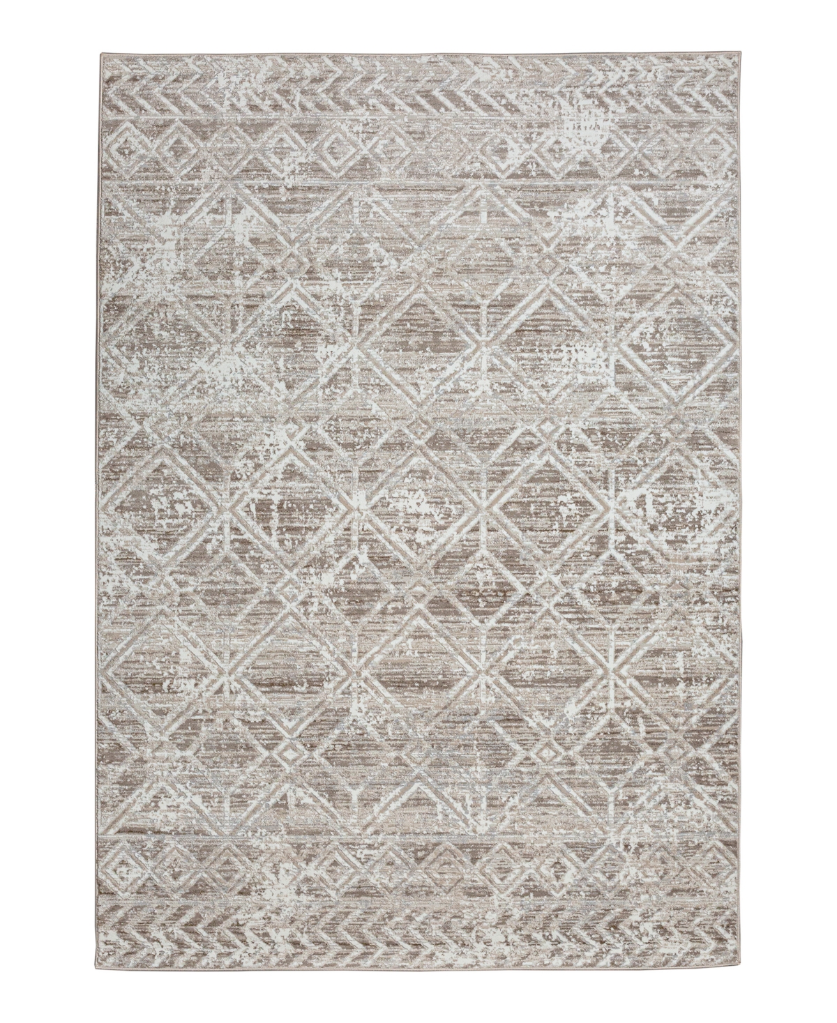 Km Home Teola 1243 7'10in x 10'6in Area Rug - Beige