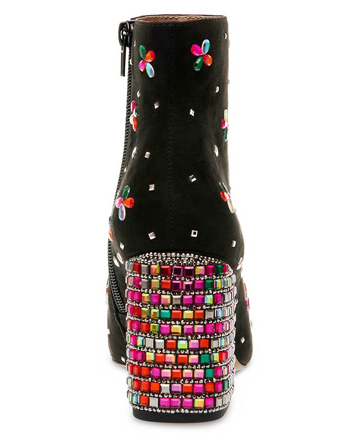 Betsey Johnson Women's Joise Rhinestone Embellished Booties Macy's
