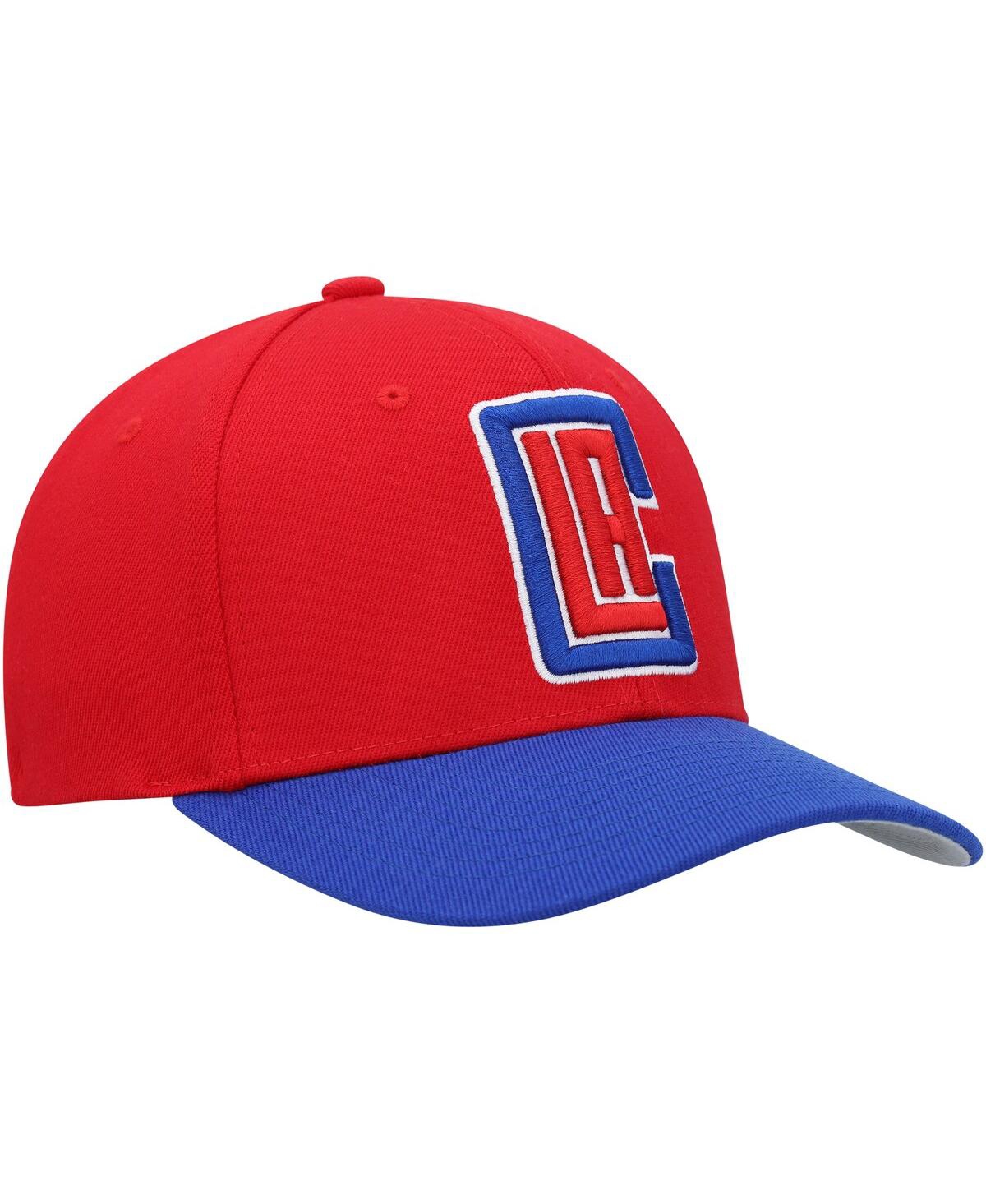 Mitchell & Ness Men's  Red, Royal La Clippers Mvp Team Two-tone 2.0 Stretch-snapback Hat In Red,royal