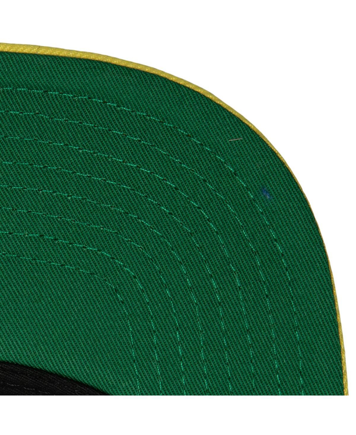 Mitchell & Ness Men's  Black, Gold Iowa Hawkeyes 2-tone 2.0 Snapback Hat In Black,gold