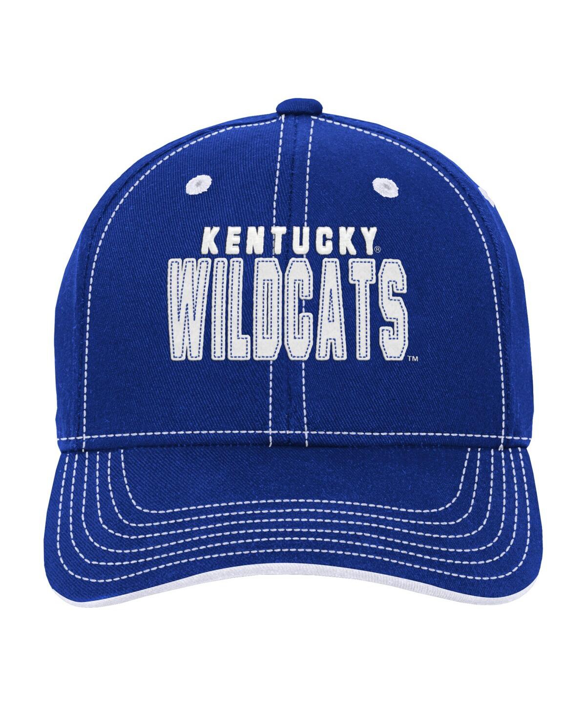 Shop Outerstuff Big Boys And Girls Royal Kentucky Wildcats Old School Slouch Adjustable Hat