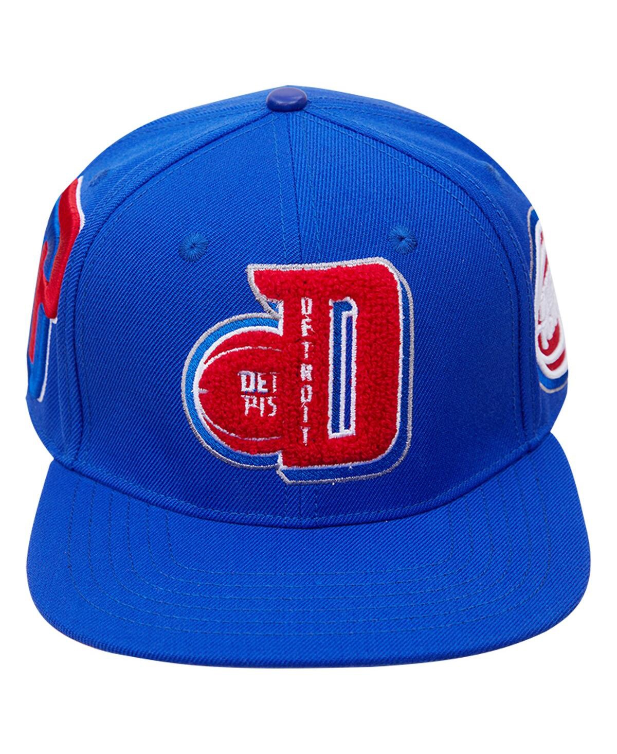 Shop Pro Standard Men's  Blue Detroit Pistons Mashup Logos Snapback Hat