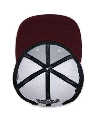 Men's White Maryland Eastern Shore Hawks Mascot Evergreen Wool Snapback Hat