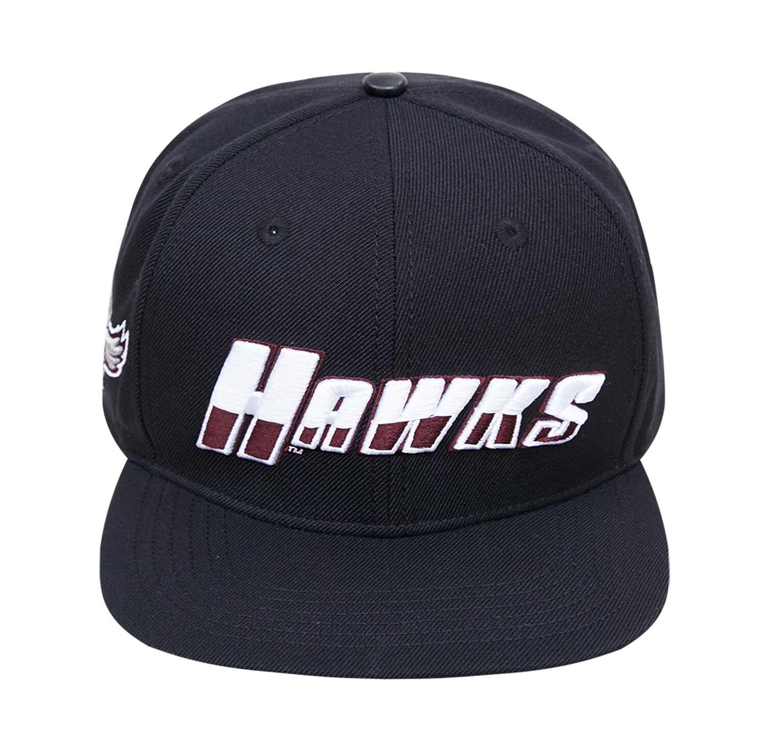 Men's Black Maryland Eastern Shore Hawks Arch Over Logo Evergreen Snapback Hat