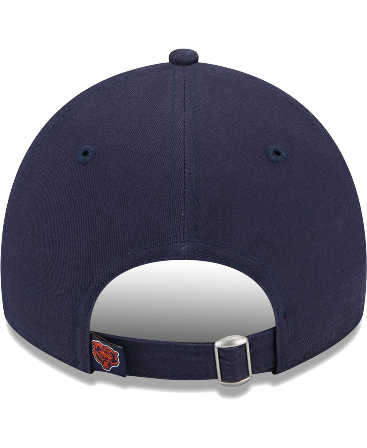 Shop New Era Women's  Navy Chicago Bears Leaves 9twenty Adjustable Hat