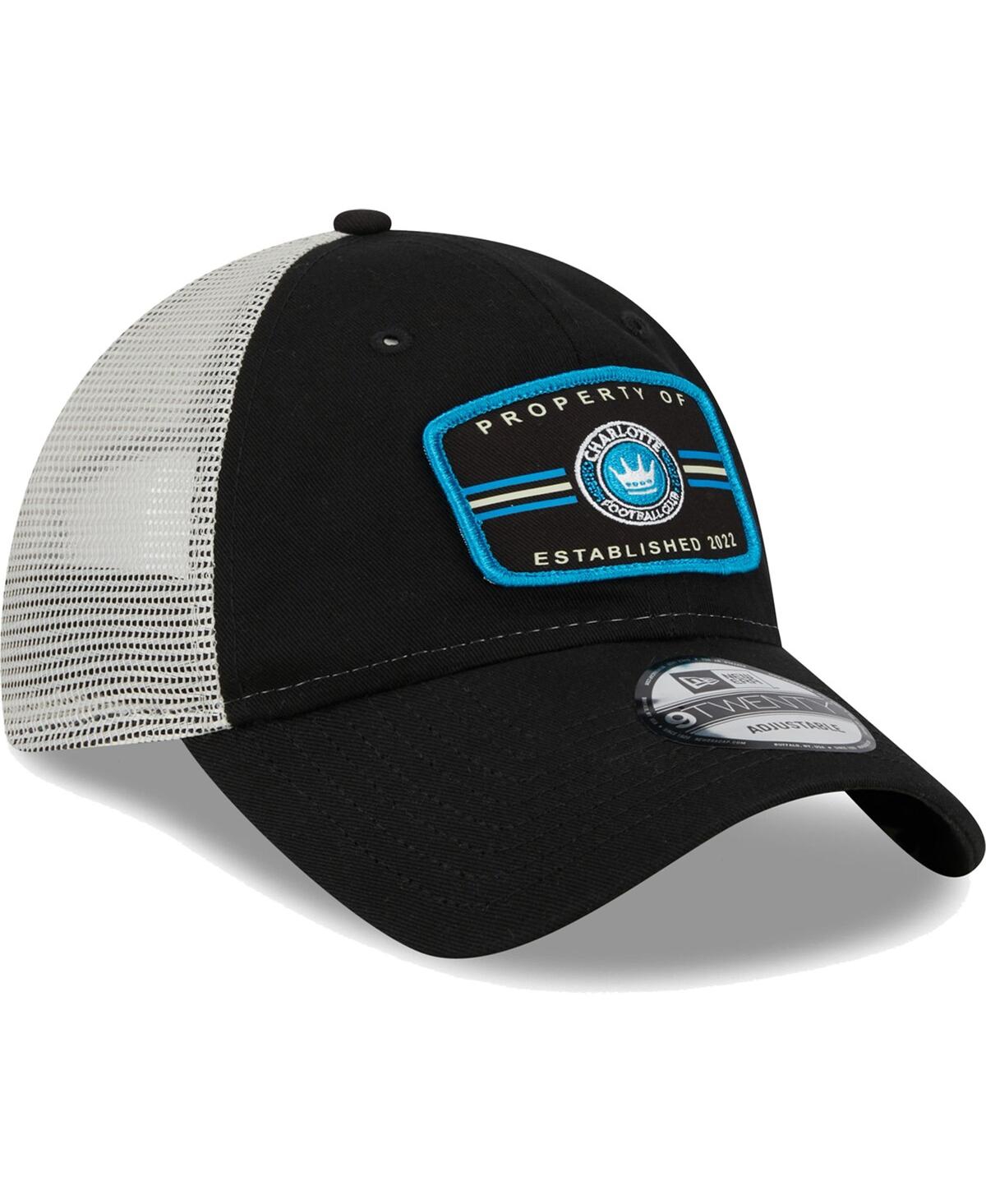 New Era Black Charlotte Fc Property 9twenty Snapback Hat In Black