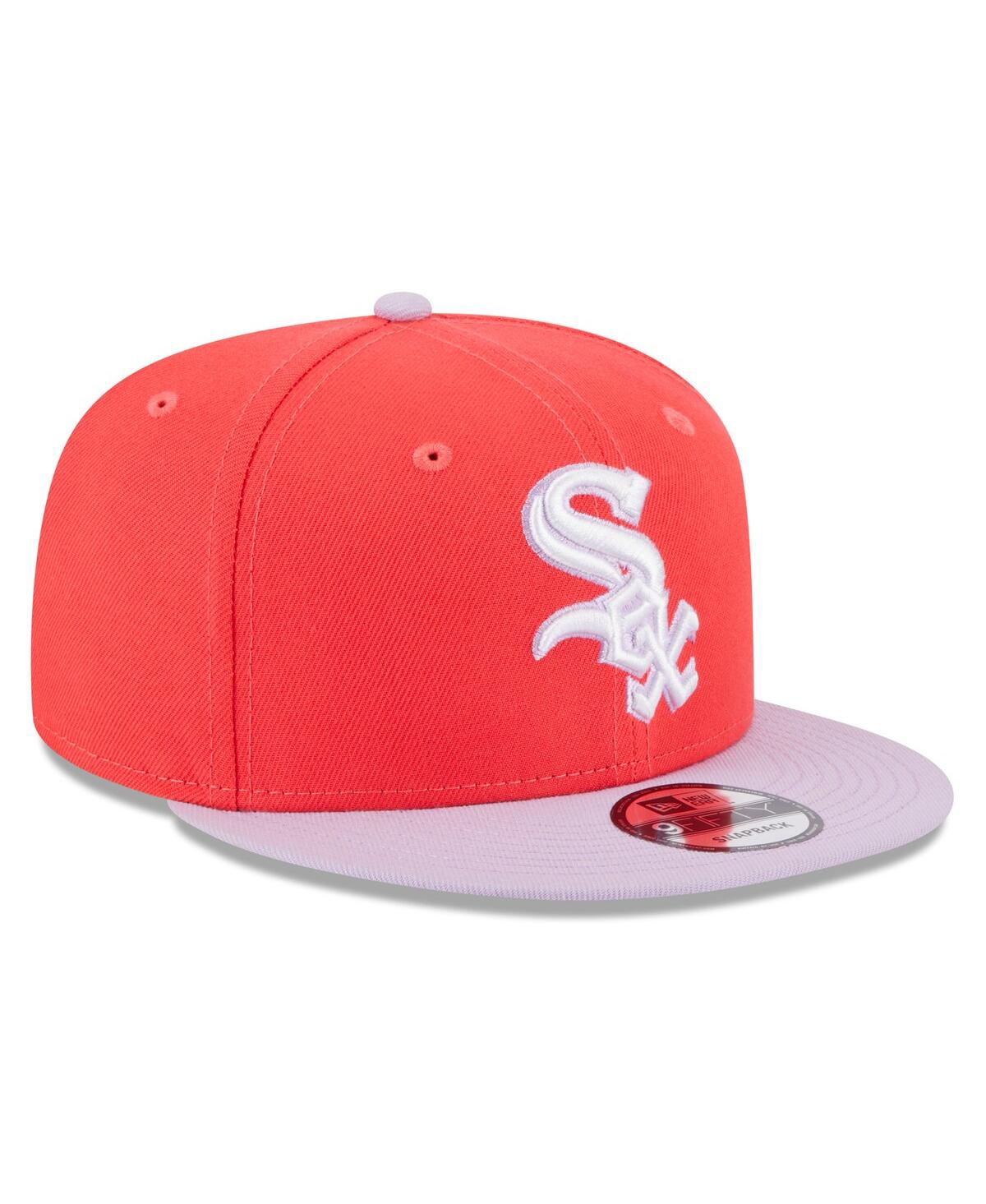 New Era Men's  Red, Purple Chicago White Sox Spring Basic Two-tone 9fifty Snapback Hat In Red,purple
