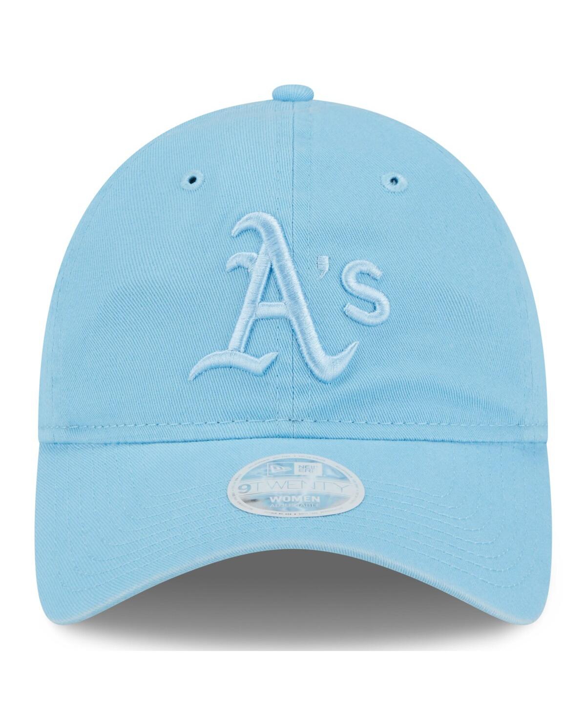 Shop New Era Women's  Light Blue Oakland Athletics Doscientos Core Classic 9twenty Adjustable Hat