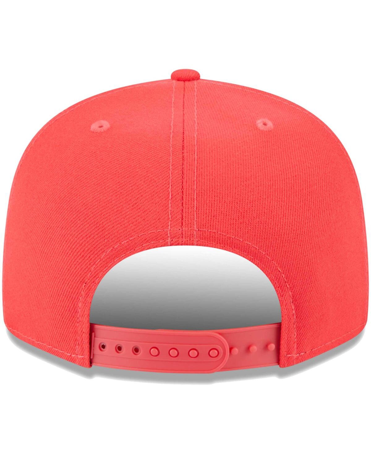 Shop New Era Men's  Red San Francisco Giants Spring Color Basic 9fifty Snapback Hat