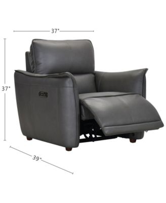 Polner 39" Leather Power Motion Chair, Created for Macy's