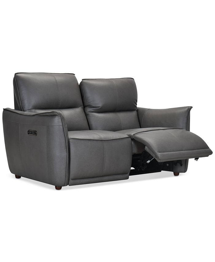 Polner 63" Leather Power Motion Loveseat Created for Macy's