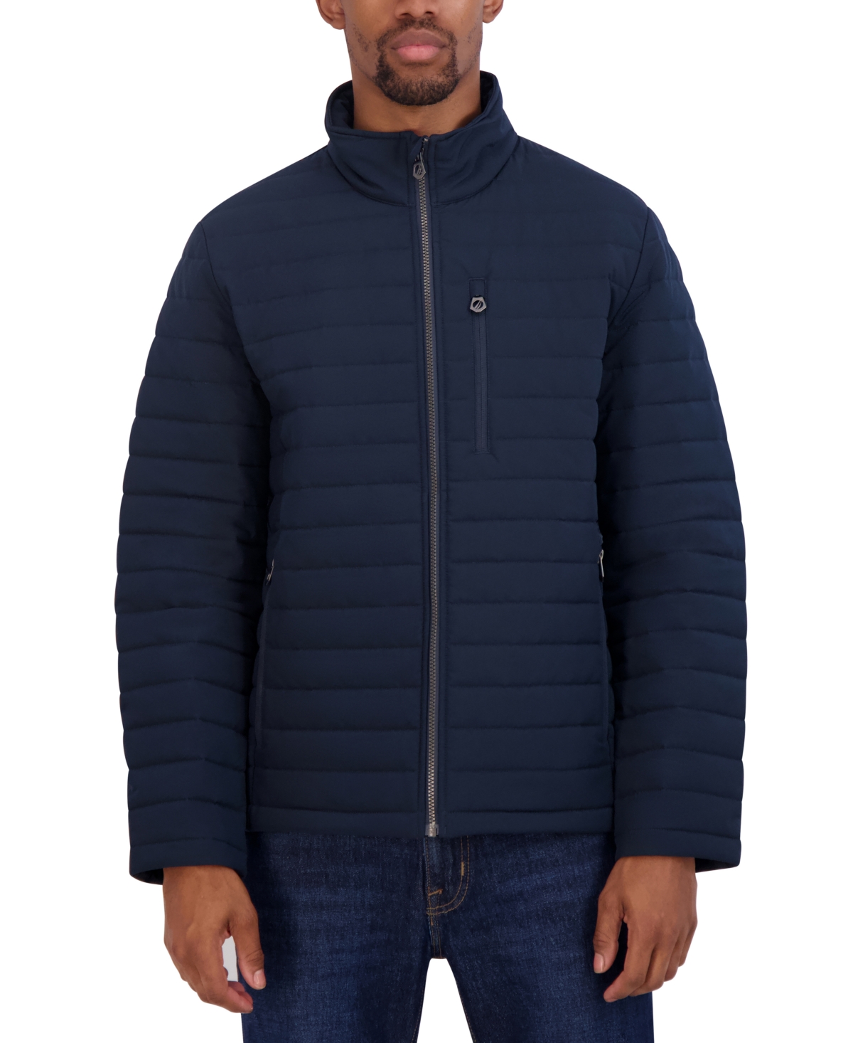 Nautica Men's Transitional Quilted Jacket In Navy