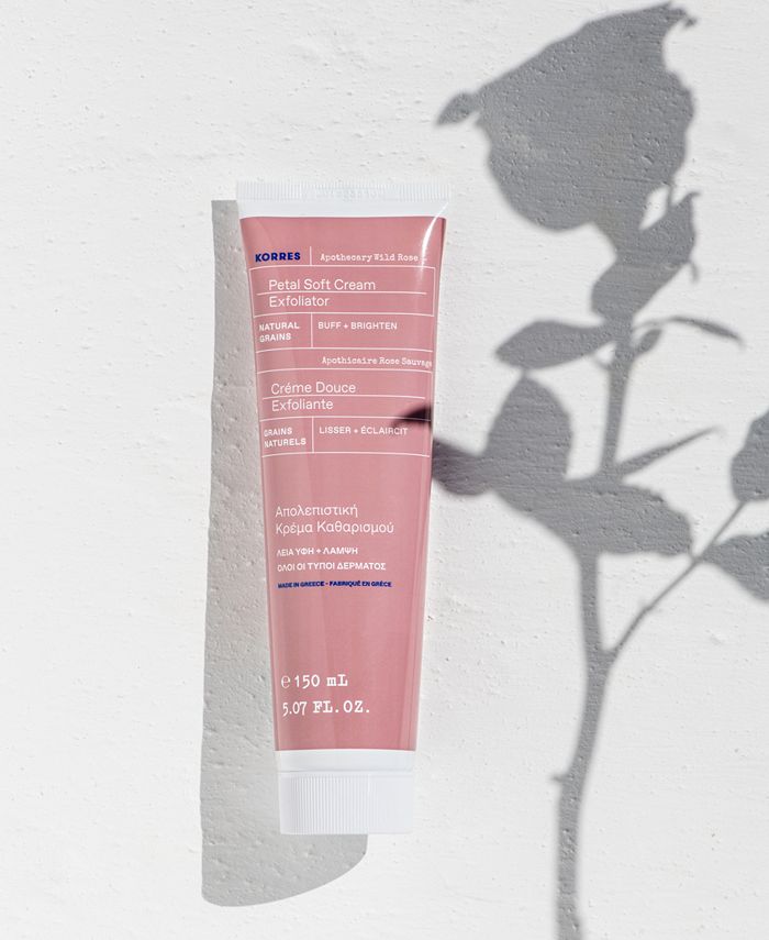 KORRES Apothecary Wild Rose Petal Soft Cream Exfoliator, 5.07 oz. Macy's