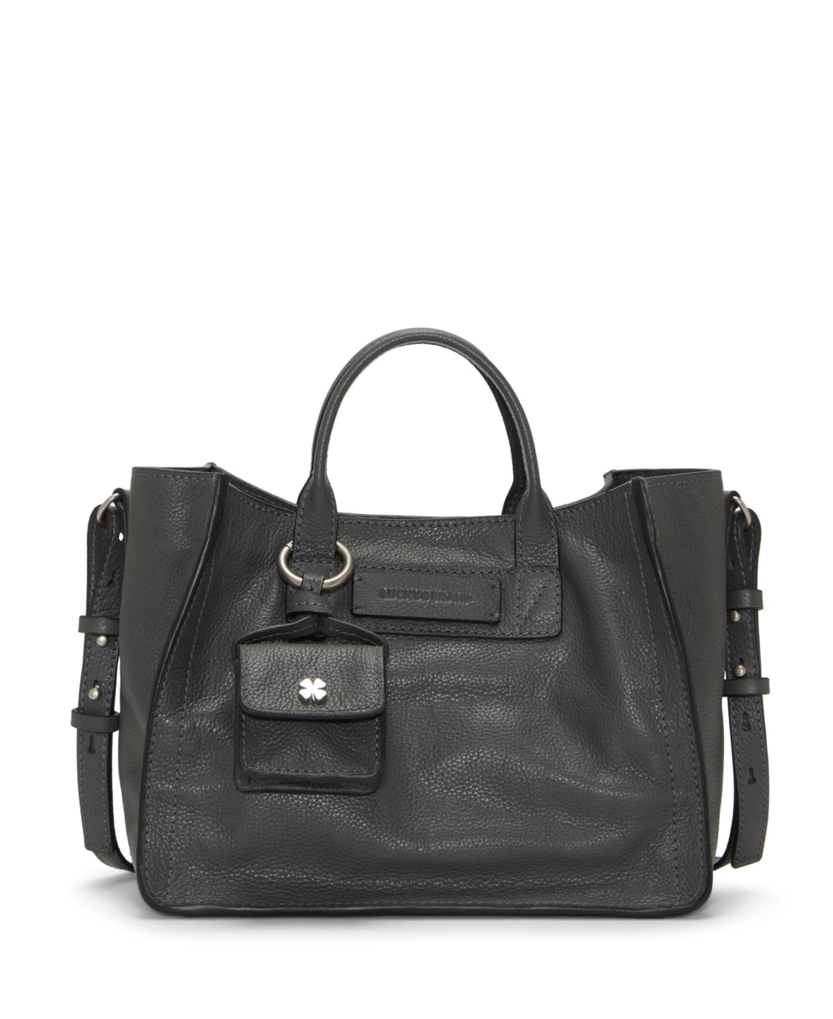 Lucky Brand Women's Gigi Leather Satchel Handbag In Graphite | ModeSens