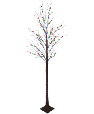 6' Light Emitting Diode (LED) Lighted Frosted Christmas Twig Tree Lights