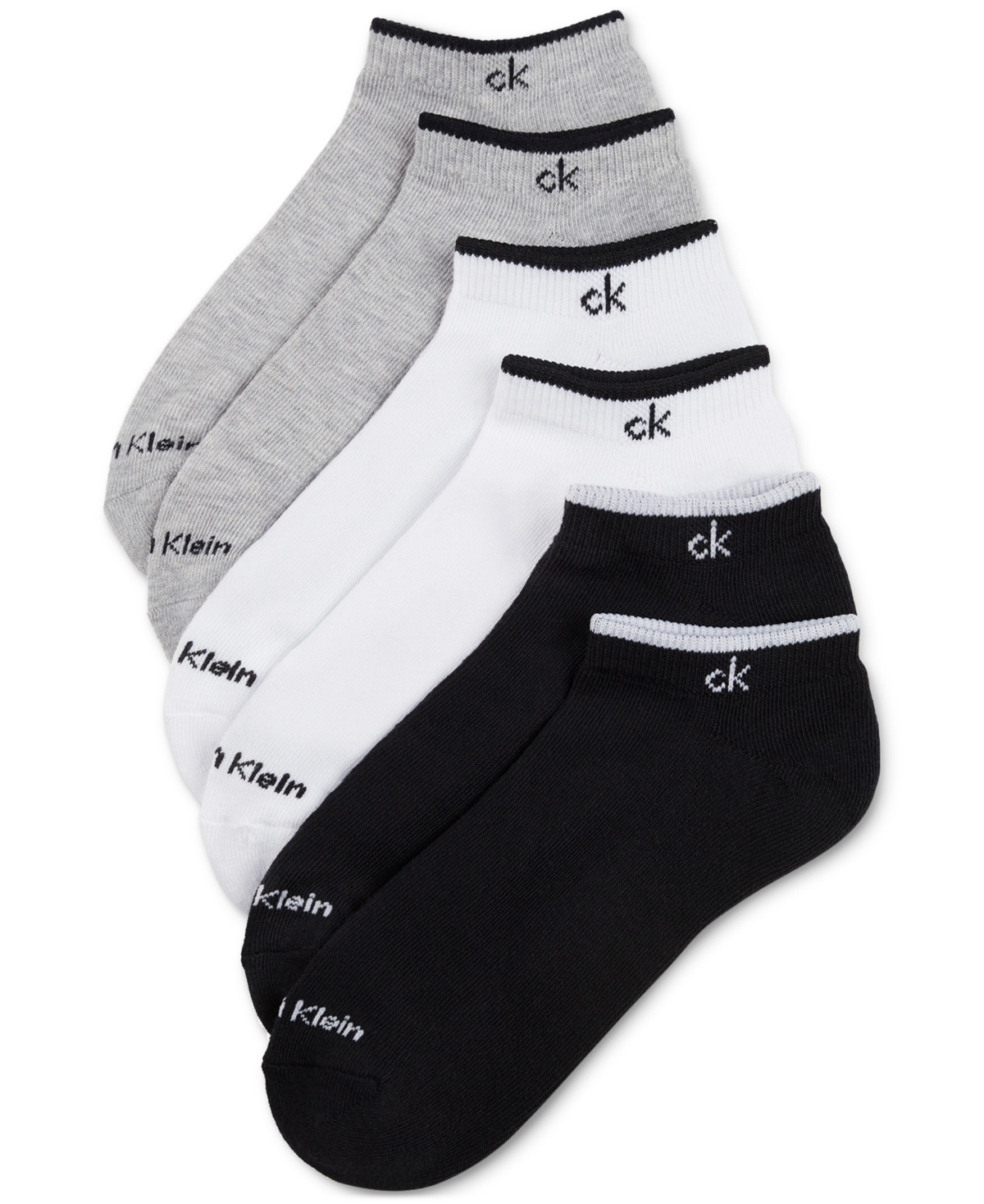 Calvin Klein Women's 6-pk. Performance Cushion No-show Socks In Grey Assorted