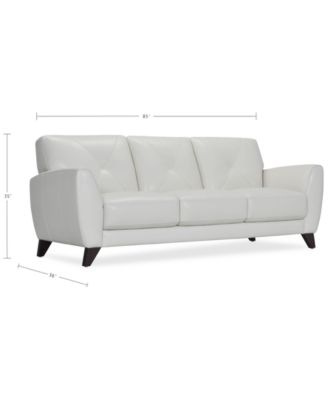 Myia 85" Leather Sofa