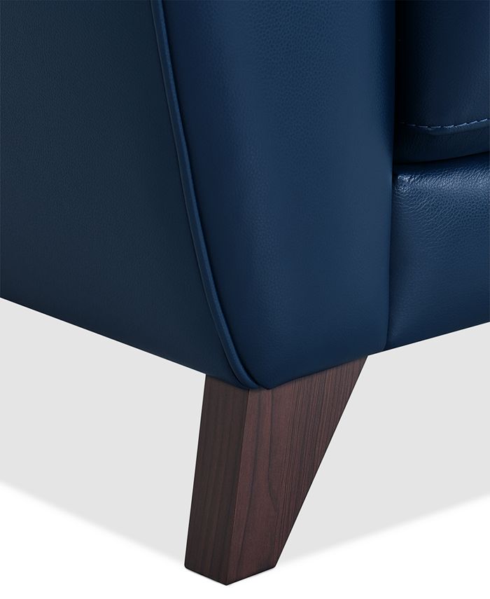 Furniture Myia 85" Leather Sofa, Created for Macy's Macy's