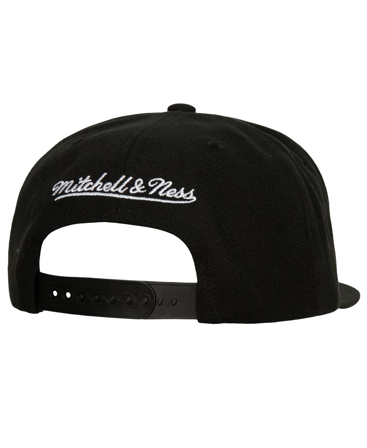 Mitchell & Ness Men's  Black Brooklyn Nets Champ Stack Snapback Hat In Black