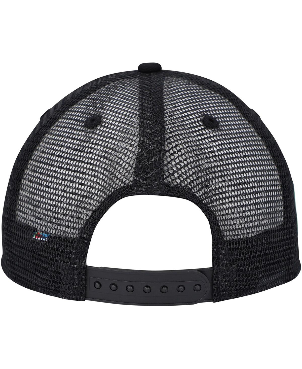 Fan Ink Men's Black Santos Fc Club Gold Adjustable Hat In Black
