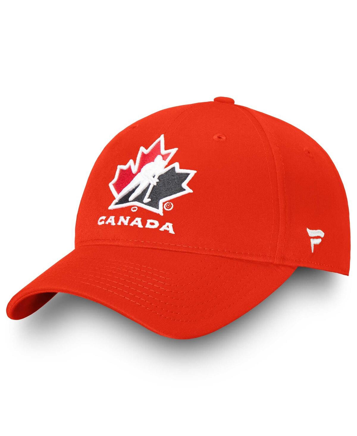 Fanatics Men's  Red Hockey Canada Core Adjustable Hat