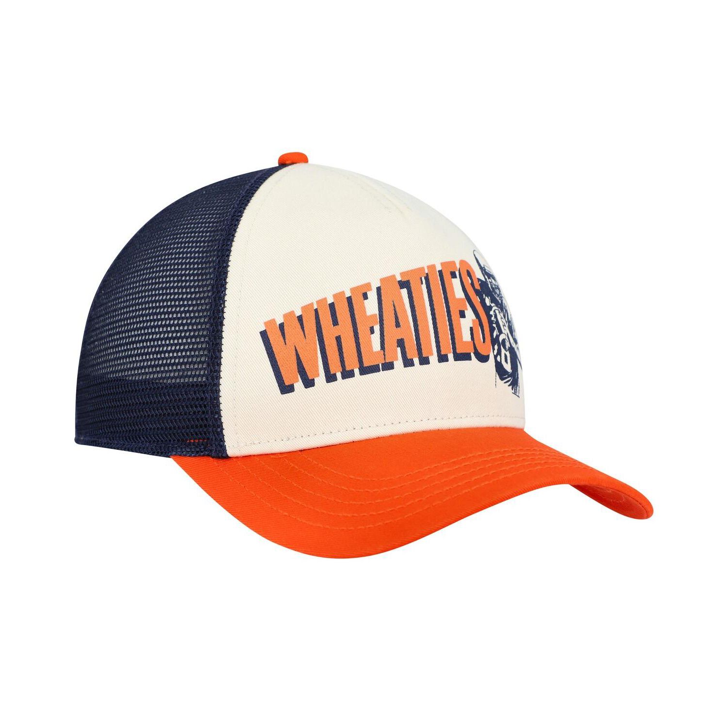 Men's Navy, Cream Wheaties Sinclair Snapback Hat