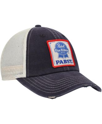 Men's Navy, Cream Pabst Blue Ribbon Orville Snapback Hat