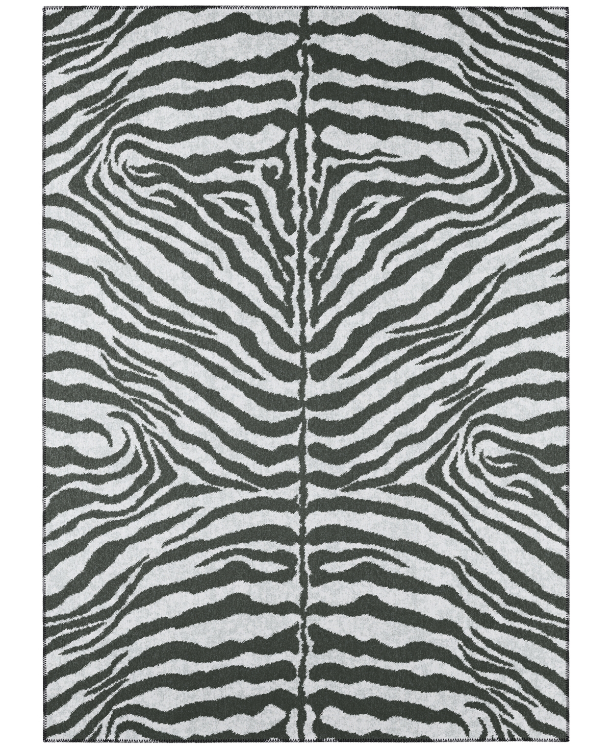 Addison Safari Outdoor Washable ASF31 10' x 14' Area Rug - Gray