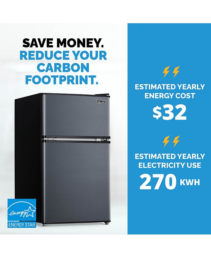 Newair 3.1 Cu. Ft. Compact Mini Refrigerator with Freezer, Auto Defrost